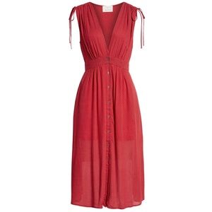 Lost + Wander Polka Dot Midi Dress